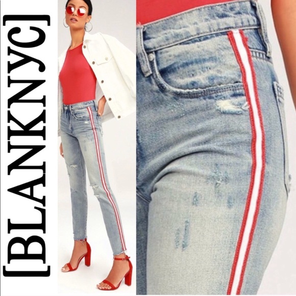 Blank NYC Denim - 🆕 Blank NYC Light Wash Distressed BF Jeans